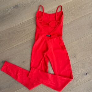 FIVE 5 dancewear bodysuit- adult XS, red